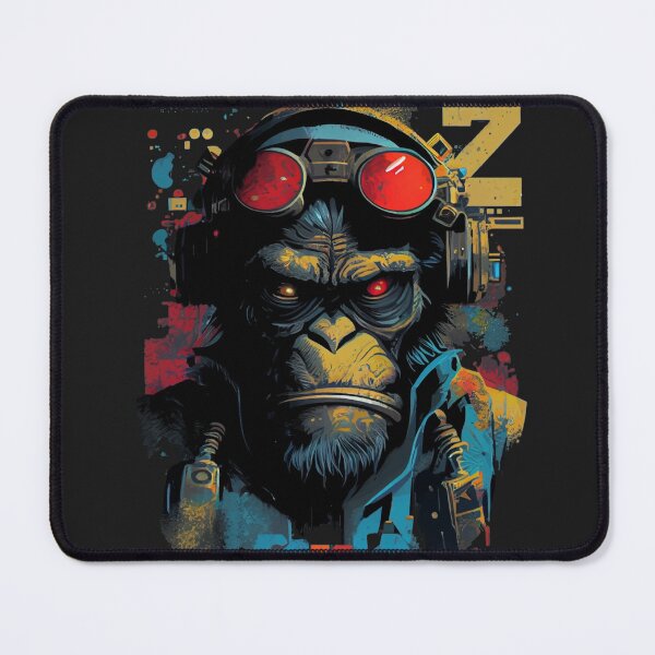 Item preview, Anime Cyber Ape (Sci-Fi Ape Vintage Retro Future Design Cyberpunk Space Ape) designed and sold by AlNoah.