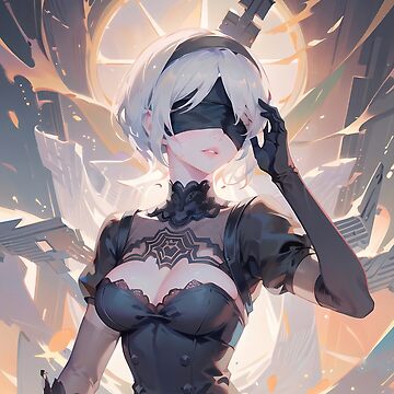 Nier Automata 2B Art Board Print for Sale by CassidyCreates