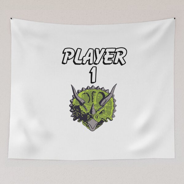 Item preview, Player One - Triceratops designed and sold by BusyMonkeys.