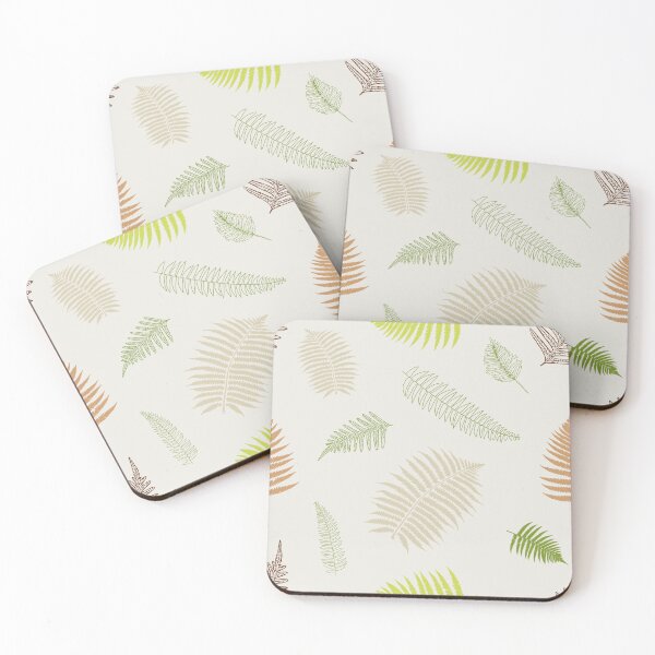 Item preview, Beautiful light and airy green and beige fern pattern  designed and sold by kathtrumpet.