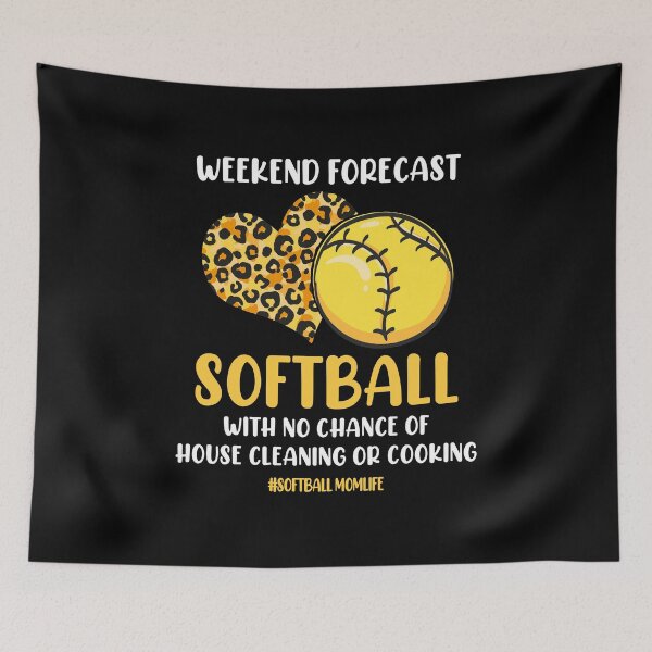 Item preview, Weekend Forecast Softball Funny Softball Season Softball Mom Gift designed and sold by TMelonShop.