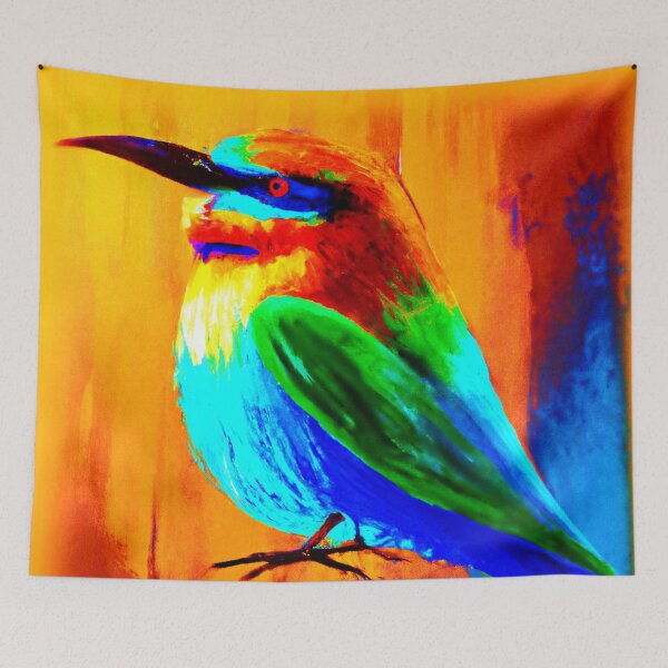 Item preview, "Rainbow Birds" Cute Painting. Buy Now designed and sold by Health And Fitness Posts e-Store.