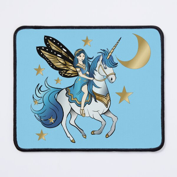 Item preview, Beautiful golden moon goddess riding unicorn designed and sold by Lubellebubble20.