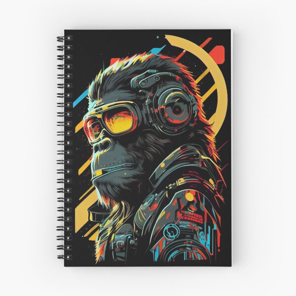 Item preview, Anime Cyber Ape (Sci-Fi Ape Vintage Retro Future Design Cyberpunk Space Ape) designed and sold by AlNoah.