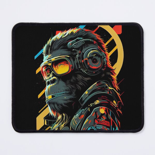 Item preview, Anime Cyber Ape (Sci-Fi Ape Vintage Retro Future Design Cyberpunk Space Ape) designed and sold by AlNoah.