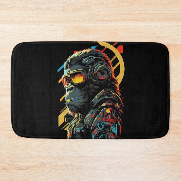 Item preview, Anime Cyber Ape (Sci-Fi Ape Vintage Retro Future Design Cyberpunk Space Ape) designed and sold by AlNoah.