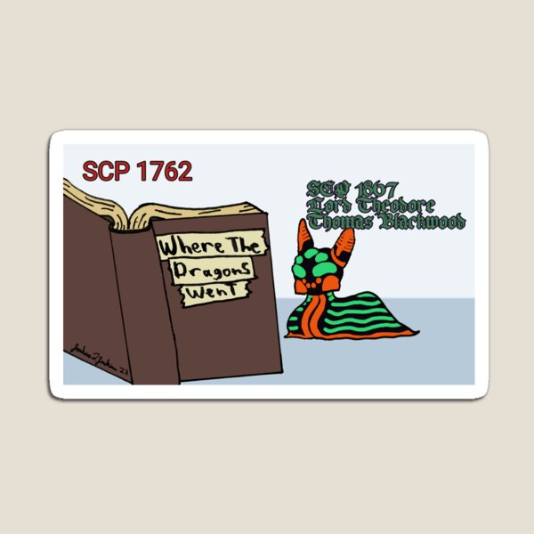 SCP-1762 where the dragons went Magnet for Sale by SweenStuffs