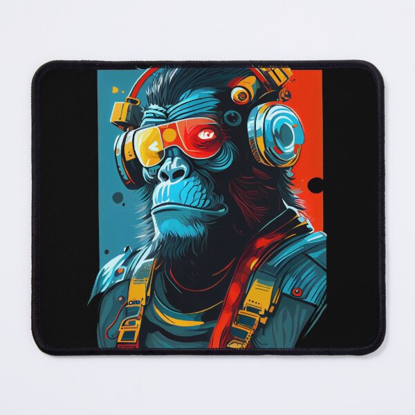 Item preview, Anime Cyber Ape (Sci-Fi Ape Vintage Retro Future Design Cyberpunk Space Ape) designed and sold by AlNoah.
