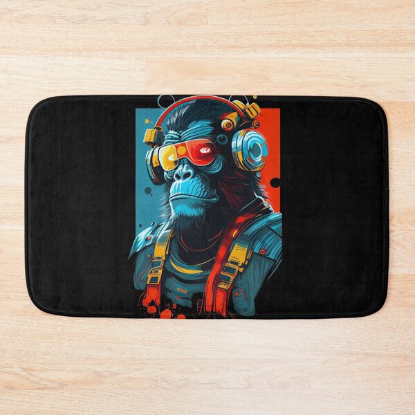 Item preview, Anime Cyber Ape (Sci-Fi Ape Vintage Retro Future Design Cyberpunk Space Ape) designed and sold by AlNoah.