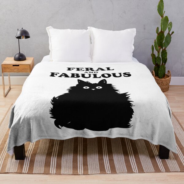 Item preview, Feral and Fabulous Cat Funny Feline Humor Furry Meow Kitten Gift designed and sold by TMelonShop.