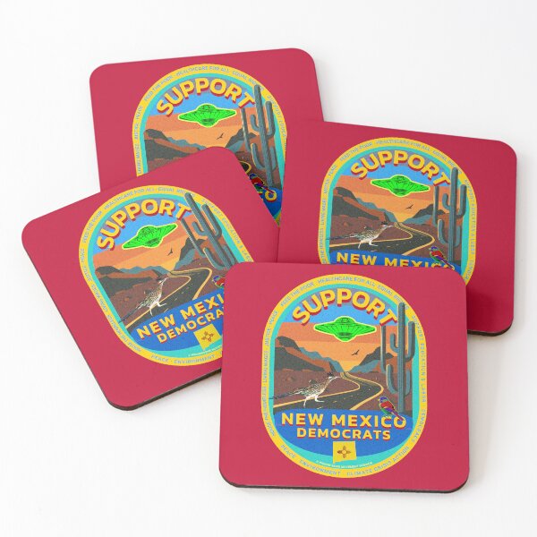 Item preview, PMD00860 Progressive Movement Designs Support New Mexico Democrats design shows you support progressive policy goals for Democrats and Bernie Sanders supporters saguaro cactus cacti  designed and sold by ProgressiveLeft.
