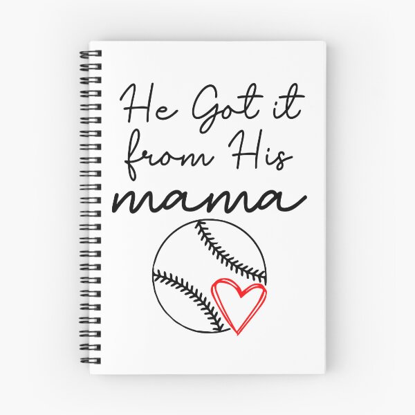 Item preview, He Got It From Mama Funny Baseball Mom Son Baseball Season Gift designed and sold by TMelonShop.