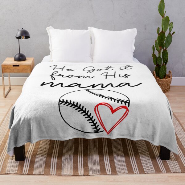 Item preview, He Got It From Mama Funny Baseball Mom Son Baseball Season Gift designed and sold by TMelonShop.