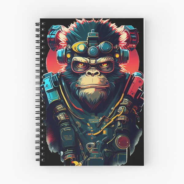Item preview, Anime Cyber Ape (Sci-Fi Ape Vintage Retro Future Design Cyberpunk Space Ape) designed and sold by AlNoah.