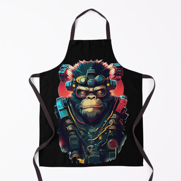Item preview, Anime Cyber Ape (Sci-Fi Ape Vintage Retro Future Design Cyberpunk Space Ape) designed and sold by AlNoah.