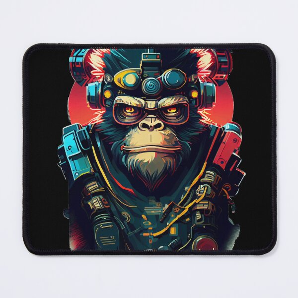 Item preview, Anime Cyber Ape (Sci-Fi Ape Vintage Retro Future Design Cyberpunk Space Ape) designed and sold by AlNoah.