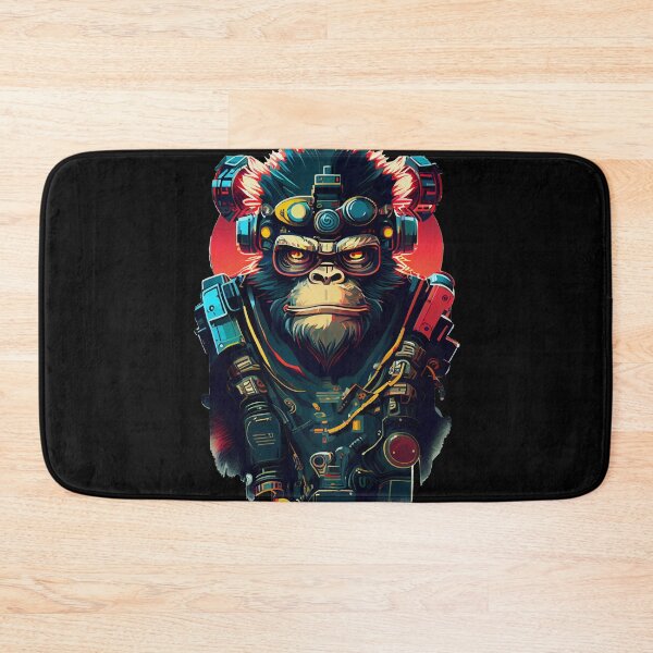 Item preview, Anime Cyber Ape (Sci-Fi Ape Vintage Retro Future Design Cyberpunk Space Ape) designed and sold by AlNoah.