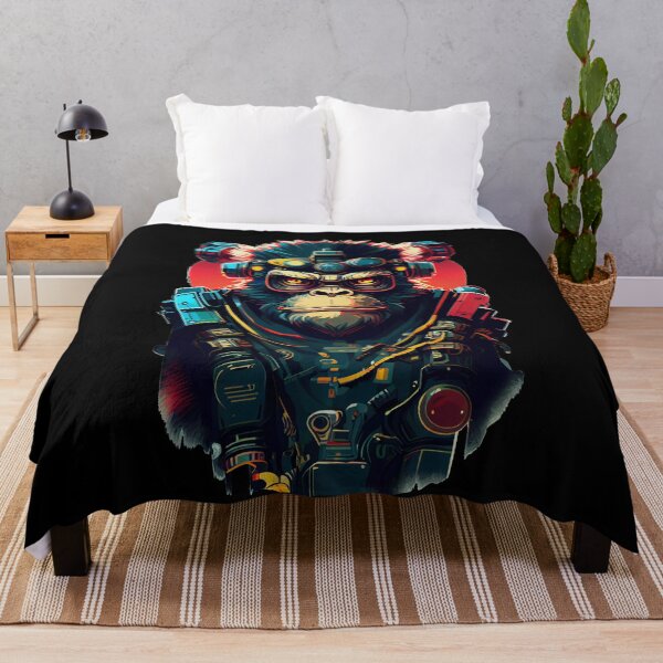 Item preview, Anime Cyber Ape (Sci-Fi Ape Vintage Retro Future Design Cyberpunk Space Ape) designed and sold by AlNoah.