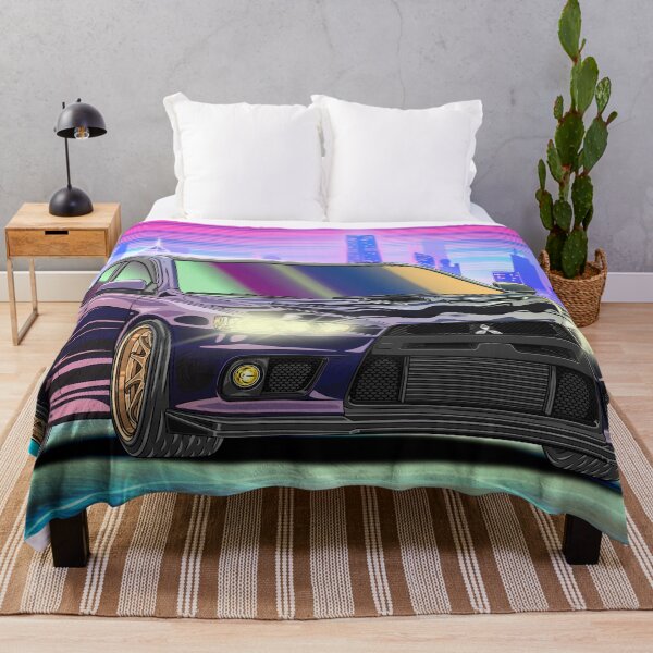 Item preview, Synthwave Mitsubishi Lancer Evolution X designed and sold by JDM Guyvit.