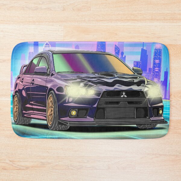 Item preview, Synthwave Mitsubishi Lancer Evolution X designed and sold by JDM Guyvit.