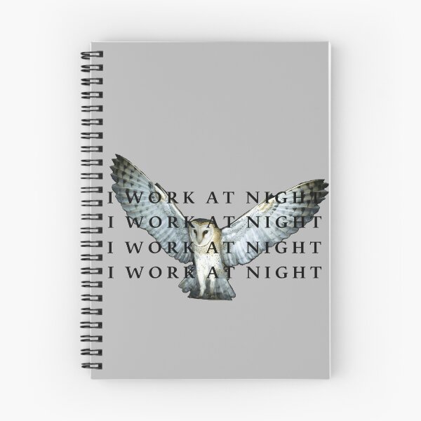 Item preview, OWL-I WORK AT NIGHT designed and sold by Djisalo.