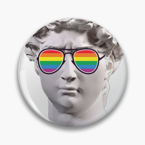 Item preview, Funny David statue - LGBT Gay Pride Rainbow Sunglass Graphic designed and sold by TrendyTeeWorld.