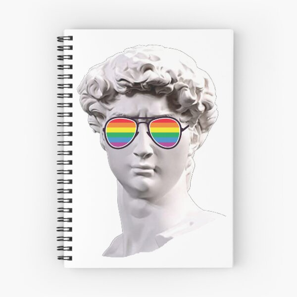 Item preview, Funny David statue - LGBT Gay Pride Rainbow Sunglass Graphic designed and sold by TrendyTeeWorld.