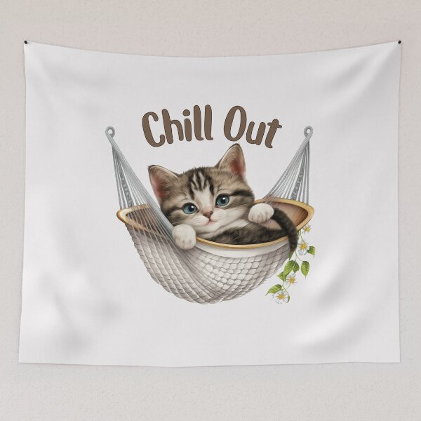 Item preview, Chill Out Kitten designed and sold by HappyLifeCreate.