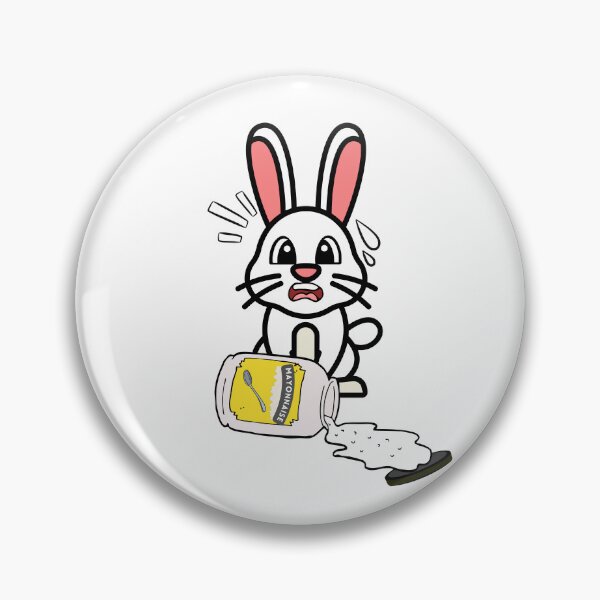 Item preview, Cute Furry Bunny Spilled Mayonnaise designed and sold by Pet Station.