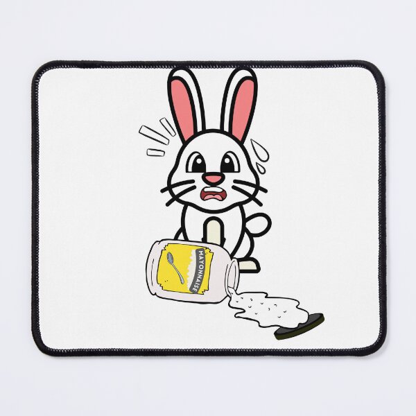Item preview, Cute Furry Bunny Spilled Mayonnaise designed and sold by Pet Station.