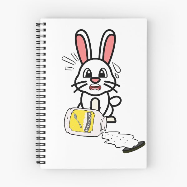 Item preview, Cute Furry Bunny Spilled Mayonnaise designed and sold by Pet Station.