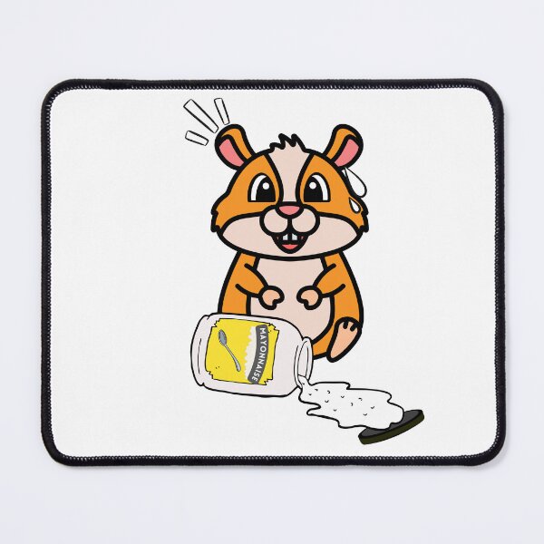 Item preview, Cute Furry Hamster Spilled Mayonnaise designed and sold by Pet Station.