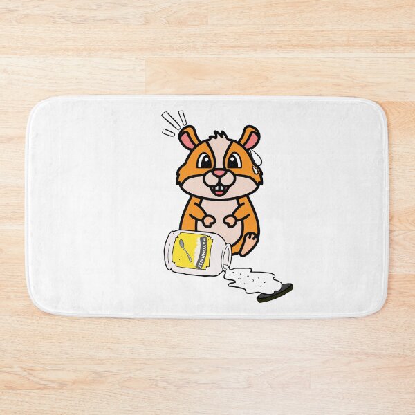 Item preview, Cute Furry Hamster Spilled Mayonnaise designed and sold by Pet Station.