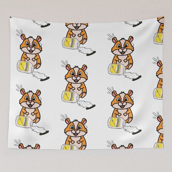 Item preview, Cute Furry Hamster Spilled Mayonnaise designed and sold by Pet Station.