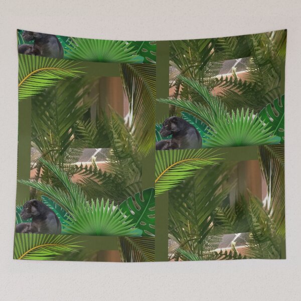 Item preview, Black panther between palms  designed and sold by Khala.