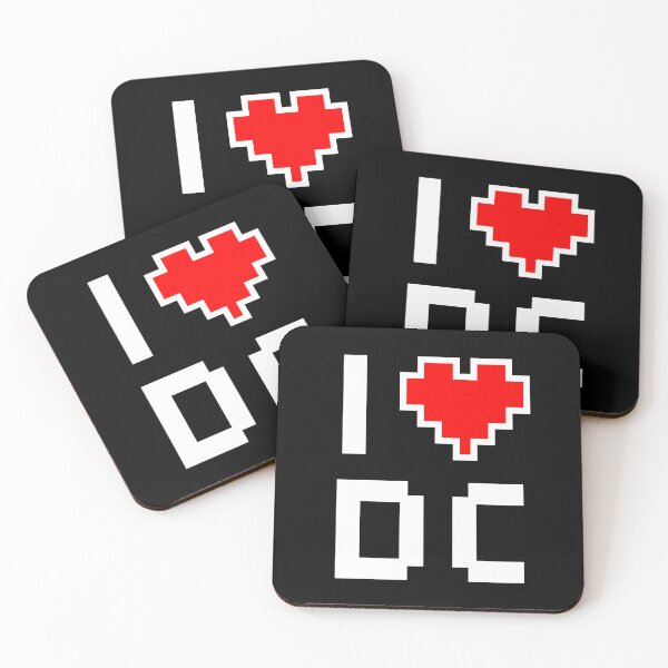 Item preview, I Love Washington DC - Pixel heart for D.C. gamer designed and sold by abowersock.