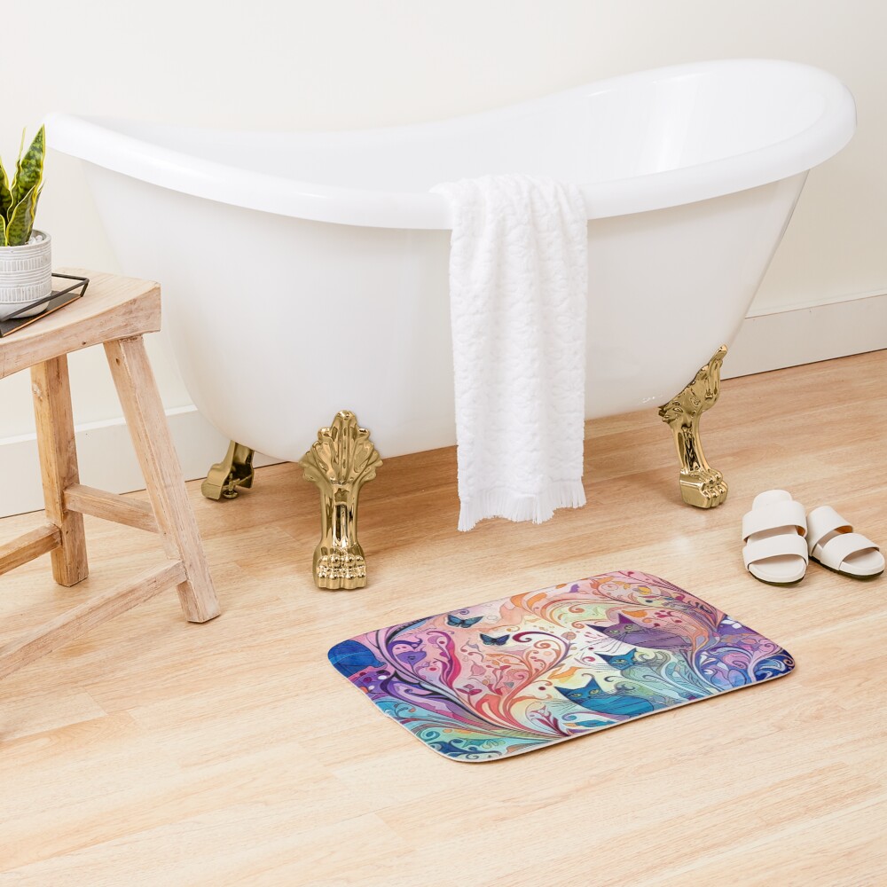 Item preview, Bath Mat designed and sold by HappyLifeCreate.