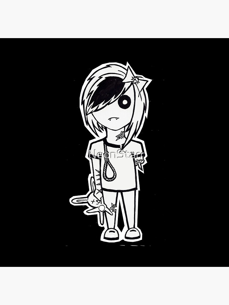 Emo Zombie Long Sleeve T Shirt by NeonStarr