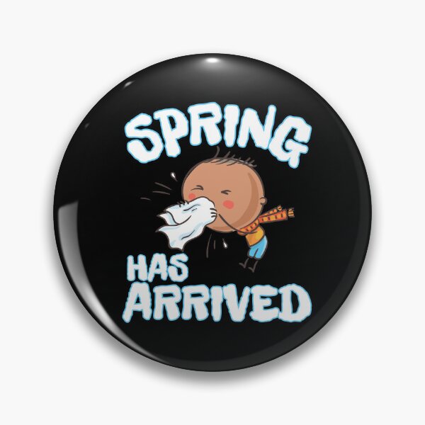 Item preview, Spring has arrived, with a sneezing boy designed and sold by Drzamag.