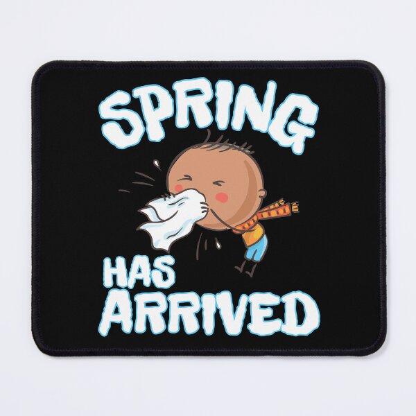 Item preview, Spring has arrived, with a sneezing boy designed and sold by Drzamag.