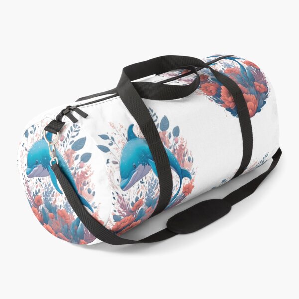 Item preview, Dolphin with Flowers designed and sold by monkycl.