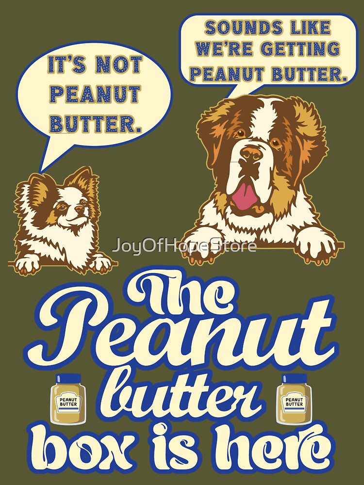 The Peanut Butter Box Is Here: Doggy Duo Version Funny St. Bernard Dog  Commercial Humor Pet Mat for Sale by JoyOfHopeStore