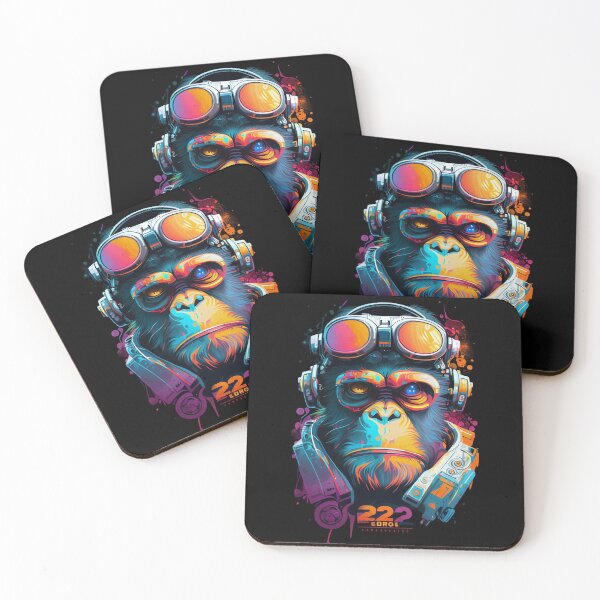 Item preview, Anime Cyber Ape (Sci-Fi Ape Vintage Retro Future Design Cyberpunk Space Ape) designed and sold by AlNoah.