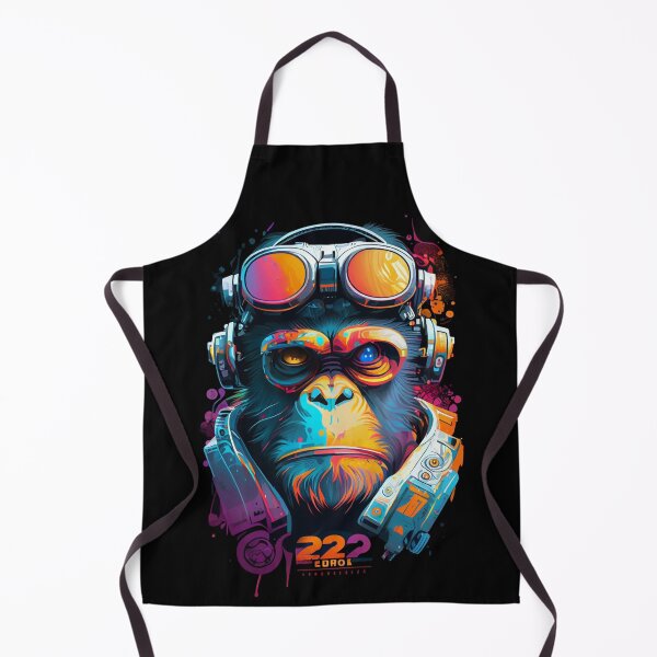 Item preview, Anime Cyber Ape (Sci-Fi Ape Vintage Retro Future Design Cyberpunk Space Ape) designed and sold by AlNoah.