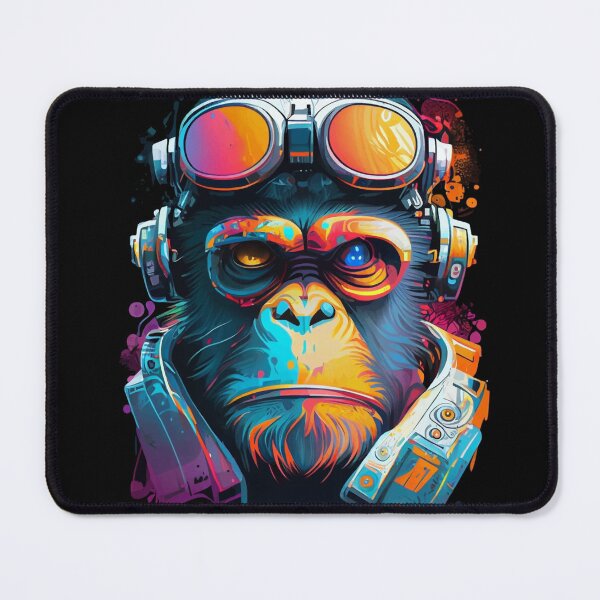 Item preview, Anime Cyber Ape (Sci-Fi Ape Vintage Retro Future Design Cyberpunk Space Ape) designed and sold by AlNoah.