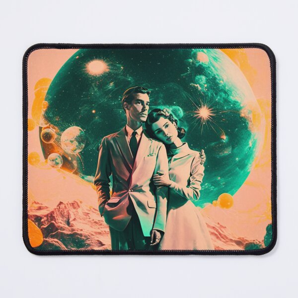 Item preview, Vintage Couple on Surrealist Planets designed and sold by Synthetic-Dream.