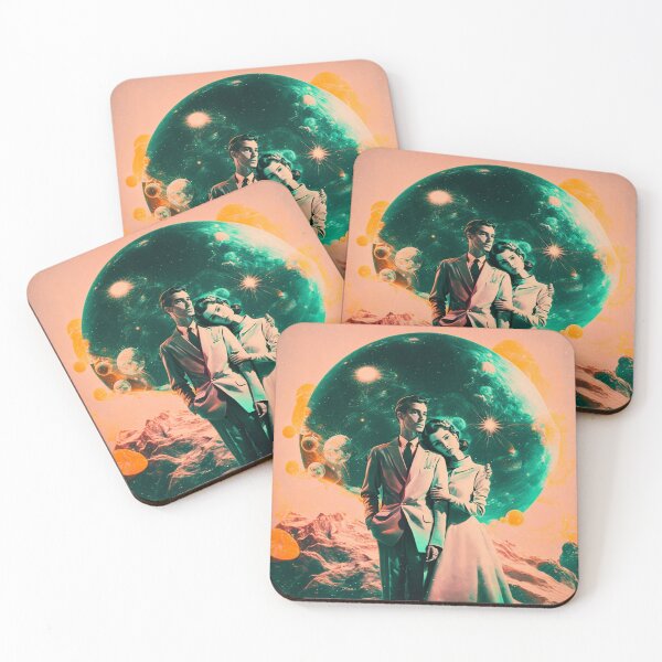 Item preview, Vintage Couple on Surrealist Planets designed and sold by Synthetic-Dream.
