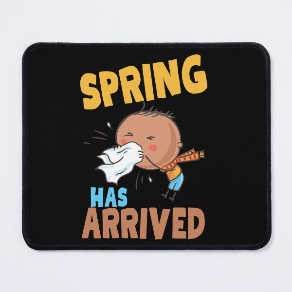 Item preview, Spring has arrived, with a sneezing boy designed and sold by Drzamag.