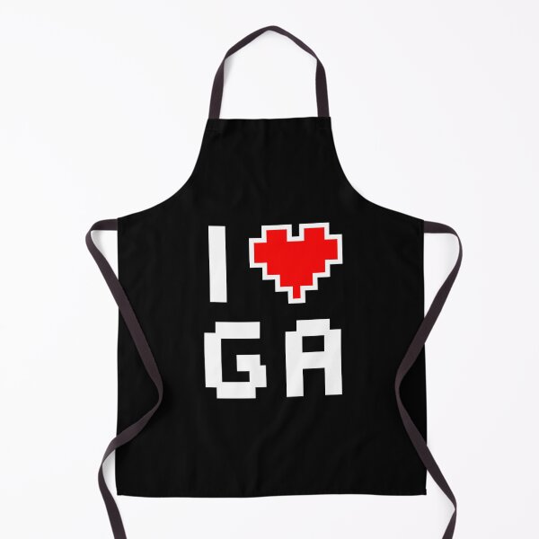 Item preview, I Love Georgia - Pixel heart for Georgian gamer designed and sold by abowersock.