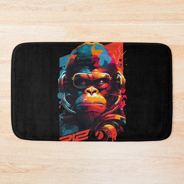 Item preview, Anime Cyber Ape (Sci-Fi Ape Vintage Retro Future Design Cyberpunk Space Ape) designed and sold by AlNoah.
